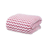 Black Gold The Finer Touch Microfiber Zigzag Bath Towel 350 Gsm | Soft & Quick Dry Towel Lightweight & Absorbent Use For Men & Women (Pink)