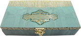 Designer Wodden Fancy Shagun Gift Boxes For Wedding, Shagun Cash Box Or Money Box With Mgi Printing For Wedding, Engagement, Holi, Diwali, Baby Showers, Colour - Sea Green