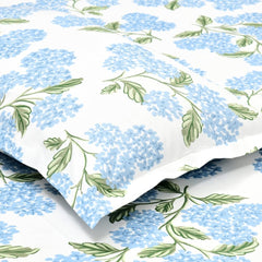 King Size Bed For Elastic Fitted Bedsheet With 2 Pillow Covers | 72 X 78 X 10 Inches, White & Blue | Softness, Durability & Comfort | Perfect For Everyday Use