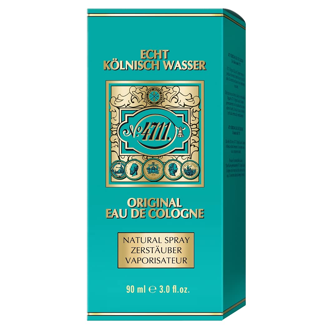 4711 Echt Kolnisch Wasser Original Eau De Cologne For Unisex 90ml 3.0 Fl. Oz.| Long Lasting 4711 Echt Kolnisch Wasser Original Eau De Cologne For Unisex 90ml 3.0 Fl. Oz.| Long Lasting
