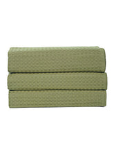 Eco Sense Basket Weave 100% Cotton Luxuriosly Bath Towels 1050 Gsm | Soft, Super Absorbent, Large Size Quick Dry Bath Towel - Leafy (Pack Of 3)