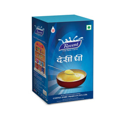 Organic Pure Desi Ghee By Recent- The Real Taste | High In Protein Fiber Healthy Desi Ghee Good For Weight Managements | (1 Litr) 33.8 Ounce | Box Pack