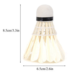 Zerone Badminton Feather Shuttlecocks , Suitable For Practice And Casual Playing | White Pack Of 12