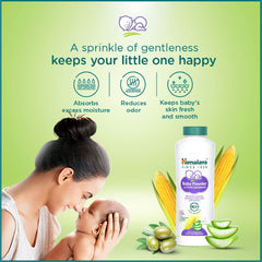 Himalaya Baby Powder With Pure Cornstarch, Refreshes, Soothes, Keeps Baby's Skin Soft & Dry | 400gm
