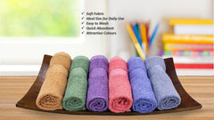 Caslino Small Cotton Face Towels 1200 Gsm | Soft & Absorbent Towel For Women & Men - Multicolor (Pack Of 12)