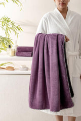 Spread Spain Microfiber Bath Towel 360 Gsm | Bath Towel For Men & Women Extra Soft Plush & High Absorbent | Set of 2 (Fashion Fruit)