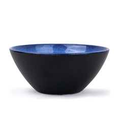 Ceramic Large Serving Bowls Set Of 1 Pc - 1400ml, Blue Reactive | Premium Ceramic Bowl - Large Size | Microwave Safe Bowl - Bowl Set With Glossy Finish | Ceramic Bowl