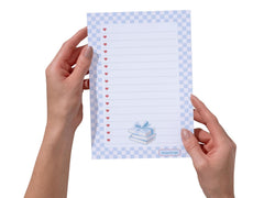 A5 Notes/To Do List Notepad, Beautiful Daily Checklist Pad, Tear-Off Sheets (Blue books) Pack Of 1