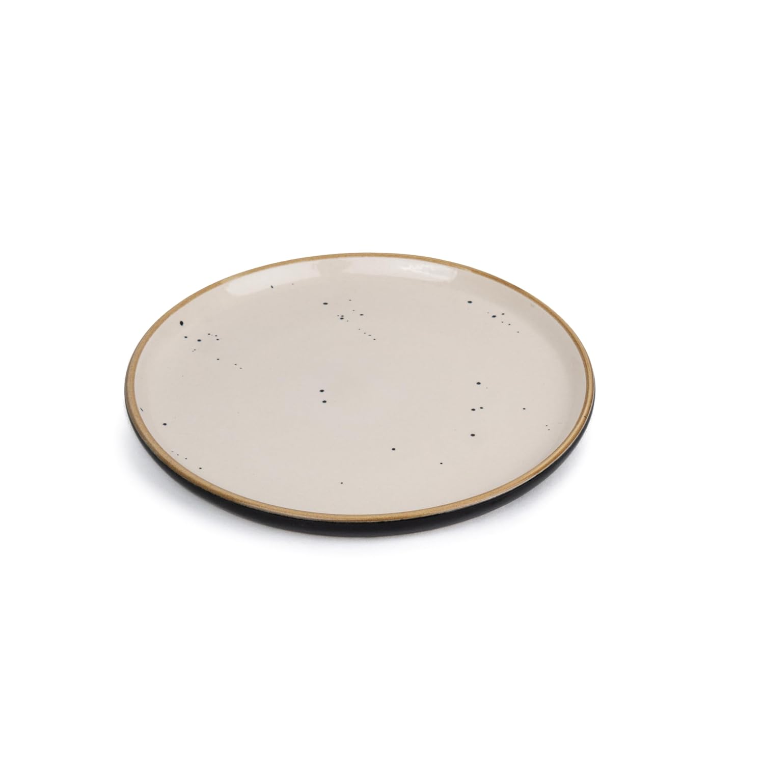 Ceramic Dinner Plates Set Of 6 Pieces, Black Ivory Rim Series | Ceramic Plates Set - Glossy Finish Plate Set | Ceramic Dinner Plates - Plates Set For Dinner | Microwave Safe & Dishwasher Safe Ceramic Dinner Plates Set Of 6 Pieces, Black Ivory Rim Series | Ceramic Plates Set - Glossy Finish Plate Set | Ceramic Dinner Plates - Plates Set For Dinner | Microwave Safe & Dishwasher Safe