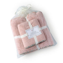 Spread Spain Microfiber Coral & Hand Towel 300 Gsm | Super-Soft Durable & Quick Drying Bath Towlels Gift Items (Rose)