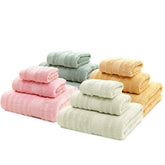 Mush Bamboo Luxurious 4 Bath + 4 Hand & 4 Face Towel 3600 Gsm | Ultra Soft, Absorbent & Antimicrobial Towel (Cream, Pink, Golden, & Olive) -12 Piece