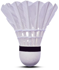 Steller A 5 Badminton Feather Shuttlecock , High Quality Round Feather | White , Pack Of 10