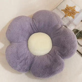 Daisy Shaped Throw Pillows, Cute Preppy Decorative Pillow, Grey Color - 35 Cm | Floor Cushion, For Girls Bedroom, Bed Room, Couch Sofa, Chair DƩcor, Aesthetic, Washable, Soft & Plush Pillow