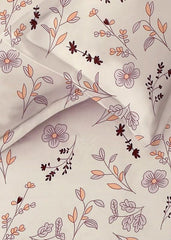 Cotton Double Bedsheets With 2 Pillow Covers - 90 X 90 Inches, Off White | Double Bed Breathable & Wrinkle Free - Ultra Soft 180 Thread Count Super Soft
