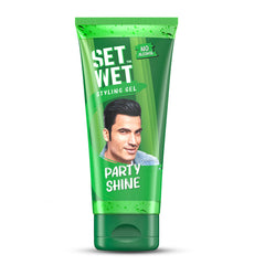 Set Wet Styling Hair Gel For Men Party Shine , 50gm 1.7 Oz. | Strong Hold , High Shine | For Short To Medium Hair | No Alcohol , No Sulphate