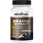 Instafuel Bacomind Brahmi Pure Extract Enhance Memory, Focus & Cognitive Function, Natural Nootropic Supplement For Brain Health & Mental Clarity | 30 Capsules 50gm 0.1lbs