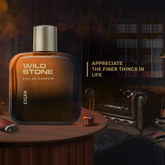 Wild Stone Cigar Eau De Perfume For Men 100ml 3.4 Fl.oz.| Long Lasting Fragrance