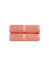 Mytrident Hand Towel Urban Comfort 400 Gsm | 100% Cotton Bath Towel (Brick Red)- Pack Of 2