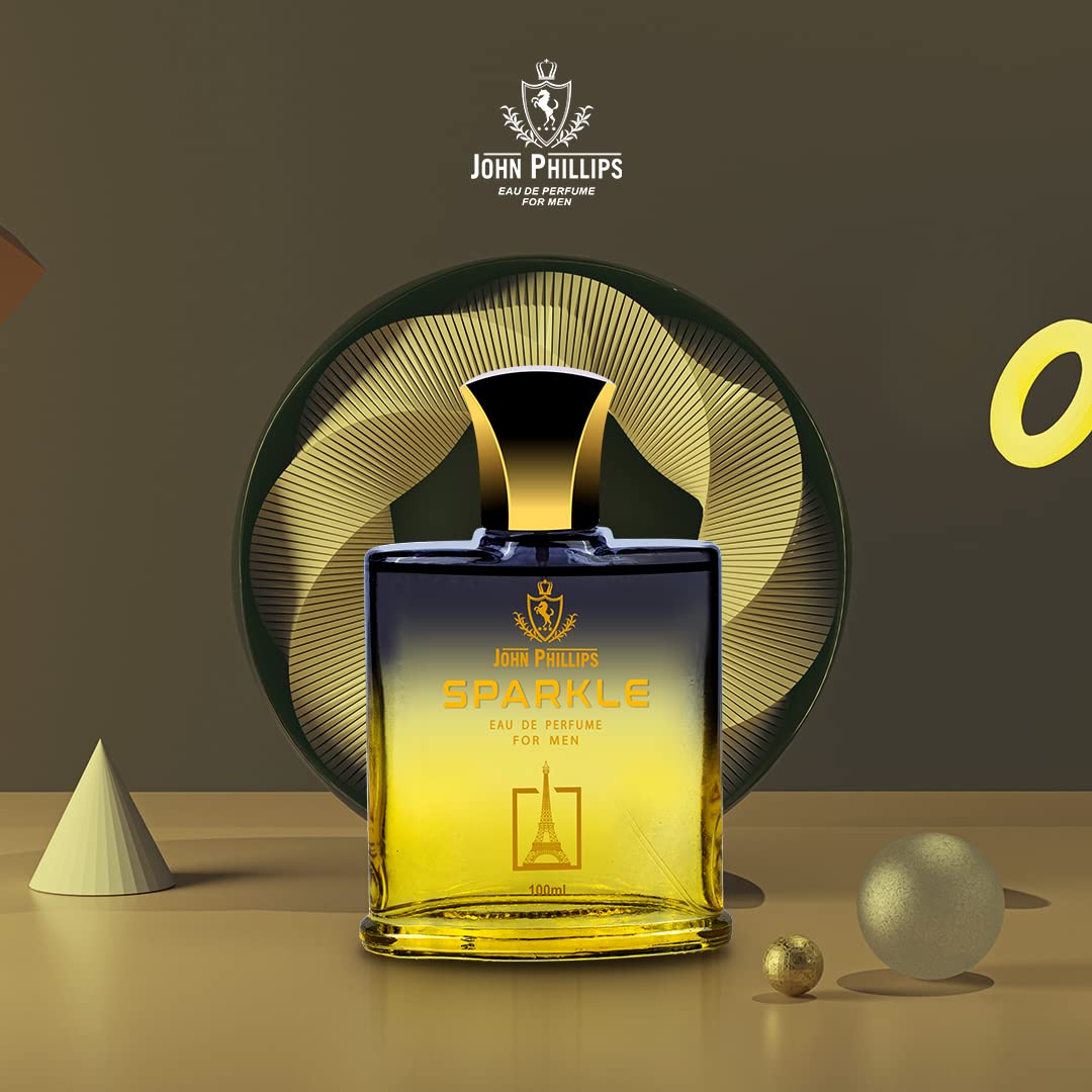 John Phillips Sparkle 100 Ml 3.4 Fl.oz. & Magnet 60 Ml 2 Fl.oz.  Eau De French Perfume | Perfect For Daily Use | For Men John Phillips Sparkle 100 Ml 3.4 Fl.oz. & Magnet 60 Ml 2 Fl.oz.  Eau De French Perfume | Perfect For Daily Use | For Men