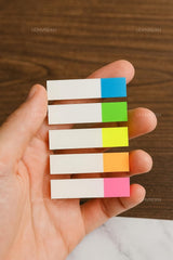 Colorful Sticky Book Index Tabs, Transparent Writable Page Markers, Multicolor - 400 Pcs