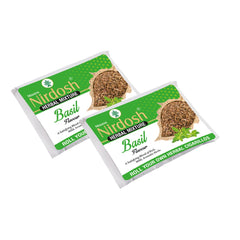 Organic Herbal Raw Mixture With Basil Flavour - Pack Of 2X 50gm | Roll Your Own Herbal Cigarillos - Smoking Mixture With Ayurvedic Herbs Clove | Tobacco Free & Nicotine Free