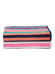 Ambra Linens Highly Absorbent Bath Towels 1 Kg | 100% Cotton, Soft & Plush All Seasons Use, Extra Large Size (Pink Blossom)- Pack Of 2