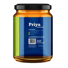 Organic Buffalo Ghee By Priya | Good Source Of Vitamin A, Delicious & Nutritious Healthy Desi Ghee | (400ml) 13.5 Ounce | Jar Pack