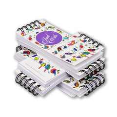 Daily Undated Notepad With Spiral Binding Plain Paged, Tear Off Sheets Memo Notebook, Pack Of 6