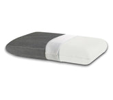 Memory Foam Pillow, Orthopedic Bed Pillow, Grey & White - 22 X 14 X 3.5 Inches | For Neck & Shoulder Pain Relief - Free Pillow Cover | Perfect For All Sleep Positions - Pack Of 1