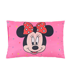 Soft & Cozy Pillow For Kid's, Comfortable Pillow For 2 Year Old's Disney Minnie, Pink - 12x18 Inches | Suitable For All Sleepers, Multipurpose & Comfortable, Breathable - Pack Of 1