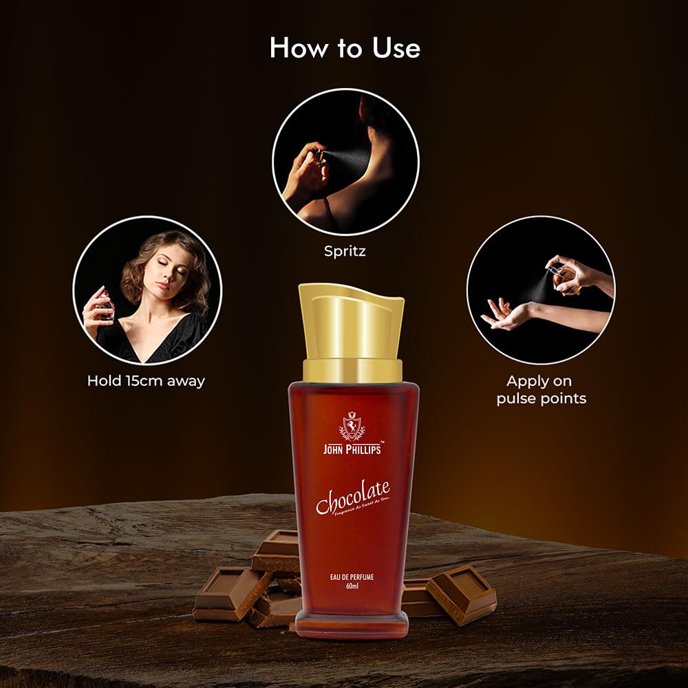 John Phillips Chocolate + London In Style + Manget Eau De Parfum 60ml 2 Fl.oz. Each Pack Of 3 | Long Lasting Fragrance For Unisex John Phillips Chocolate + London In Style + Manget Eau De Parfum 60ml 2 Fl.oz. Each Pack Of 3 | Long Lasting Fragrance For Unisex