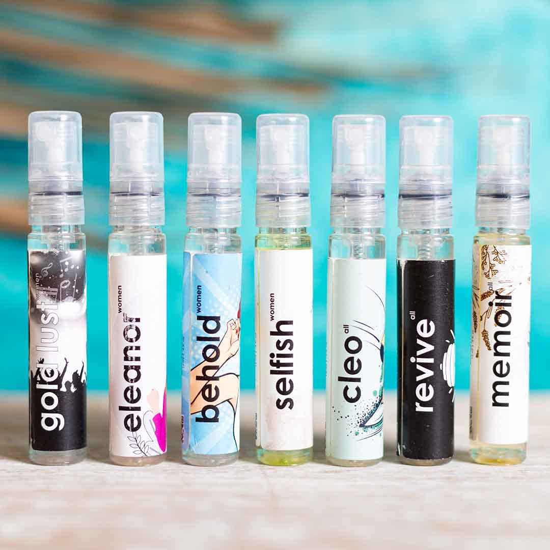Adiveda Natural Perfume Testers For Women Set Of 7 12ml Each 0.4 Fl.oz. | Long Lasting Unique Fragrances Adiveda Natural Perfume Testers For Women Set Of 7 12ml Each 0.4 Fl.oz. | Long Lasting Unique Fragrances