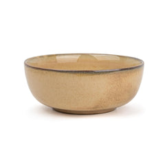 Ceramic Large Bowl, 1500ml - 21cm, 1 Piece, Beige Reactive | Stoneware Ceramic Serving Bowls - Ceramic Bowl With Glossy Finish | Pasta Serving Bowl - Microwave Safe & Dishwasher Safe
