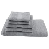 Patpug 100% Indian Cotton Plush Towel Set 1200 Gsm | Highly Absorbent, Fade Resistant, Quick Drying (Silver Grey) - 5 Piece