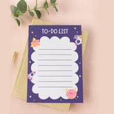 To Do List Notepad, Daily Task Pad With Checklist, Space Theme Tear-Off Writing Pads (Set Of 2)
