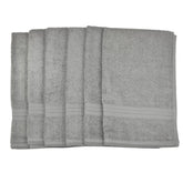 Bombay Dyeing Tulip 100% Soft Cotton Hand Towels 1200 Gsm (Light Gery) - Set Of 6
