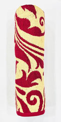 Bombay Dyeing Gama 450 Gsm | 100% Cotton Large Size Bath Towel Collection (Gama Large Floral) - Mahroon