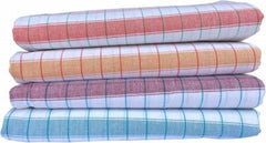 Ayus Handloom Cotton Checks Pattern Bath Towels 980 Gsm (Extra Large Size) - Pack Of 4