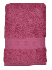 Bombay Dyeing Plain Santino 500 Gsm Cotton Hand Towel Set - Wild Rose (2 Piece)