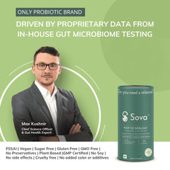 Sova Pop To Debloat Powder For Healthy Digestion With 10 Billion Cfus, Prevent Gassiness, Bloating & Discomfort, Pre & Probiotics Digestive Enzymes | 15 Vegan Sachets, 150gm 0.3lbs Each Pack Of 2