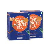 Society One Minute Tea Masala Instant Tea Premix 14gm X20 Sachets - 280gm, 9.8 Ounce, Pack Of 2 | Made With Ginger, Clove, Black Pepper, Cinnamon - Low Caffeine Chai Patti | Flavored Instant Tea
