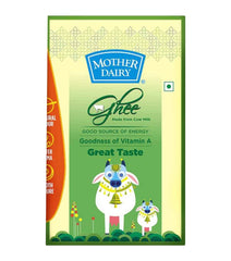 Natural Desi Cow Ghee By Mother Dairy | Good Source Of Energy Healthy & Nutrients Desi Cow Ghee Perfect For Glowing Skin | (1 Litr) 33.8 Ounce | Box Pack