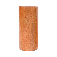 Brown Neem Wooden Tumbler For Drinking Water, Juices 5.9 Inch Tumbler, 148 Grams - Set Of 1 Tumbler, Anti-Bacterial - Made Of Neem Wood