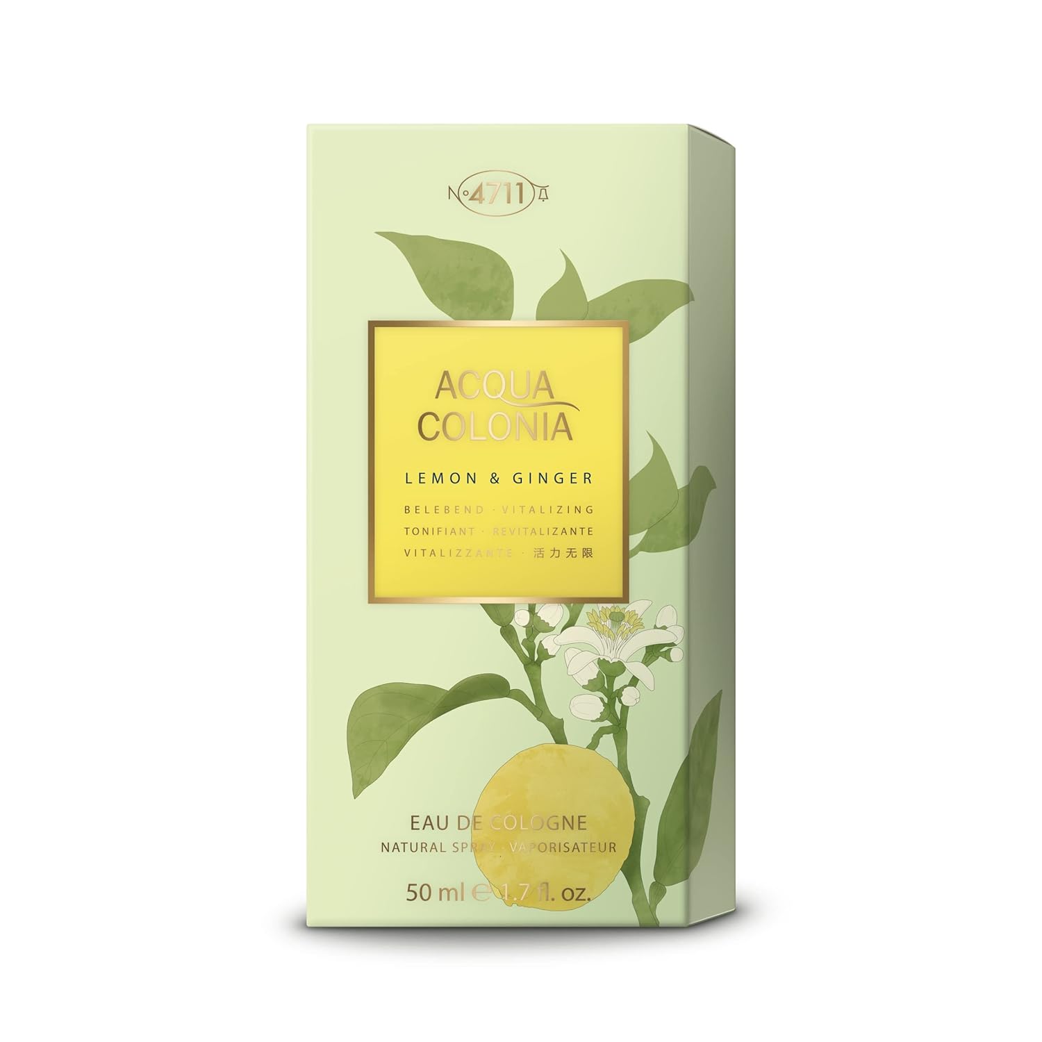 4711 Acqua Colonia Lemon & Ginger Unisex Eau De Cologne 50ml 1.6 Fl.oz | Perfect For Partywear Perfume 4711 Acqua Colonia Lemon & Ginger Unisex Eau De Cologne 50ml 1.6 Fl.oz | Perfect For Partywear Perfume