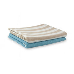 VäRde Premium Handloom Bath Towels 180 Gsm | Towel For Men & Women | Striped & Solid Pattern (Multicolor, Set Of 2)