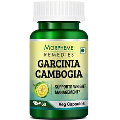 Morpheme Remedies Garcinia Cambogia For Weight Management, Aids In Healthy & Faster Weight Managemen | 60 Veg Capsules 100gm 0.2lbs