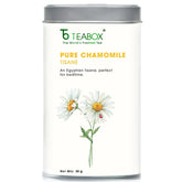 Teabox Pure Chamomile Flowers Tea - 30gm, 1.05 Ounce | Can Make Hot Tea, Iced Tea, Mocktails, Cocktails - Caffeine Free Herbal Infusion - GMO Free, Non-Bitter