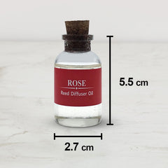 ROSE FRAGRANCE REED DIFFUSER OIL WITH REED DIFFUSER STICK FOR HOME DIFFUSER OIL