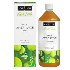 Kapiva Wild Amla Juice Suitable For Healthy Hair & Skin Detox, Juice For Weight Loss, Natural Source Of Vitamin C Organic & Natural Juice Made With Cold Pressed | 1 Litre 2.2lbs