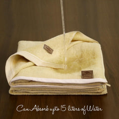 Spread Spain Bamboo Hand Towel 360 Gsm | Ultra Soft Absorbent & Quick Dry Towel For Daily Use, Gym, Pool, Travel, Sports & Yoga (White)